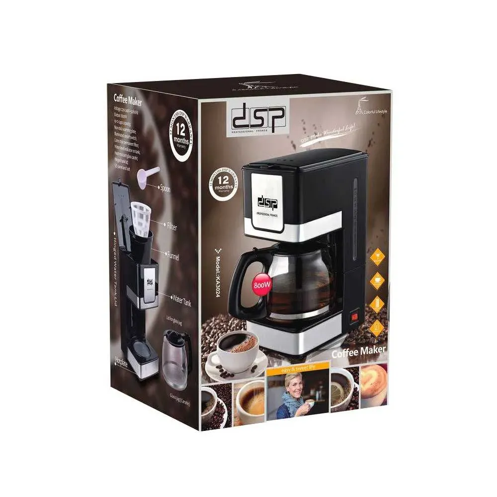 Machine à café DSP Café Filtre KA3024 - 800 Watts