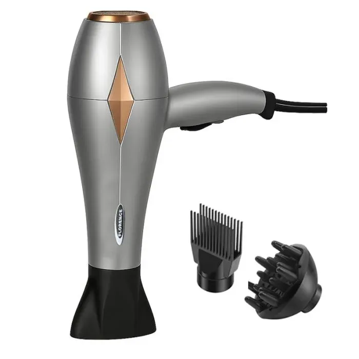 Séche cheveux Professionnel Florence HK-427 - 2200Watts 3 Température , Diffuseur & Concentrateurs