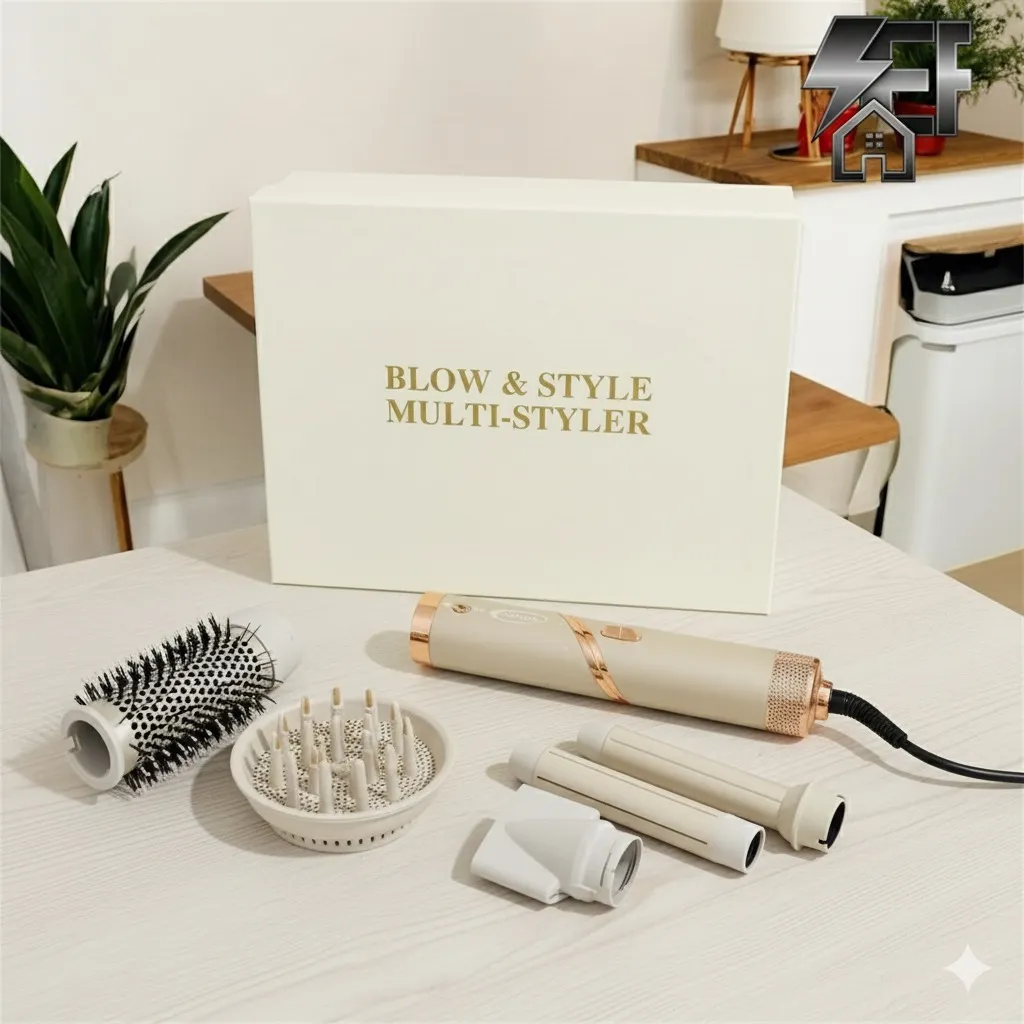 Coffret Brosse soufflante 6en1 Florence HK455 - 1000 Watts