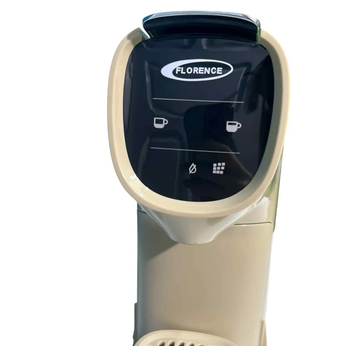 Machine à café compatible Nespresso avec afficheur Florence 3A-C285B - 19 Bars - 1200W - Beige