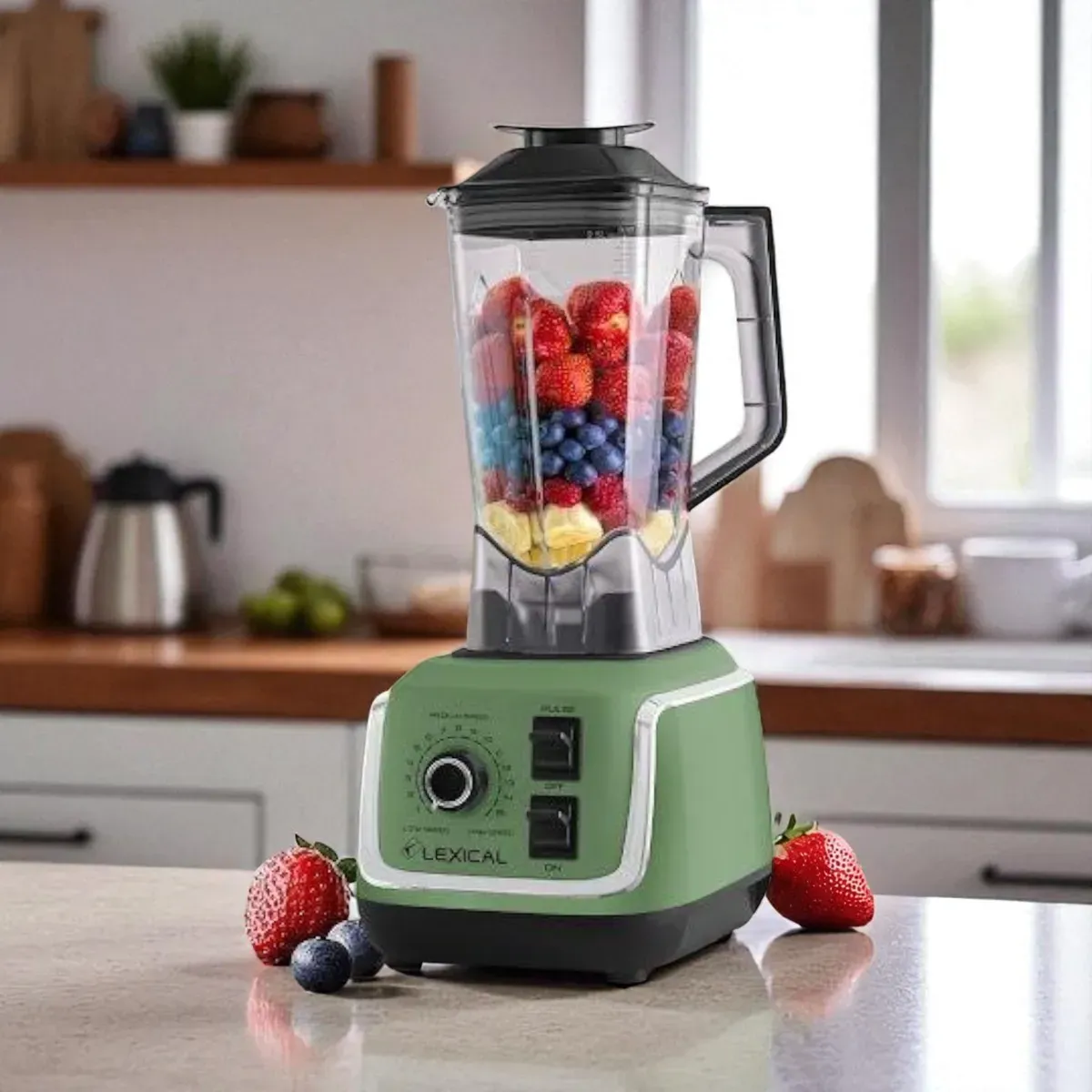 Blender 2 en 1 Lexical LBL-1750 - 1500 Watts - 2,5 Litres - vert