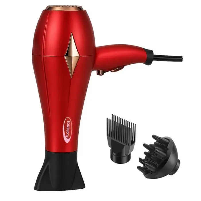 Séche cheveux Professionnel Florence HK-427 - 2200Watts 3 Température , Diffuseur & Concentrateurs